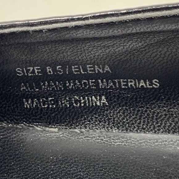 Jane and the Shoe Black Loafer Studded Patent Slip on Shoes Sz 8.5 - Picture 11 of 12